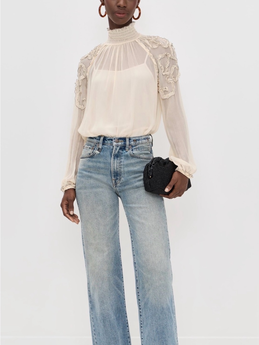 Ulla Johnson Silk Ruffle Top - Picture 4 of 10